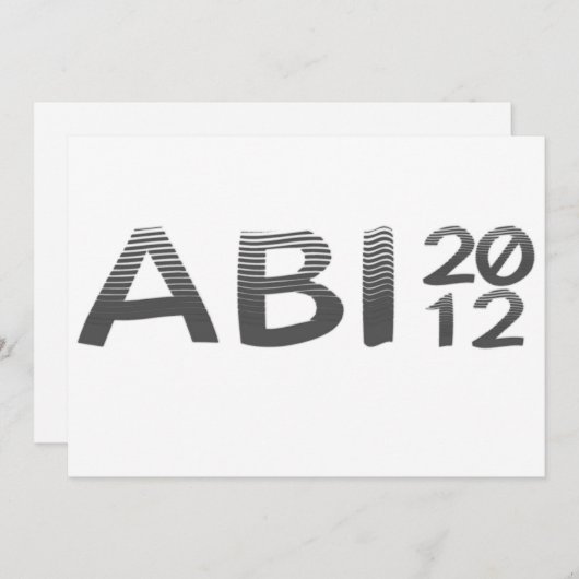 ABI 2012 KAART (Voorkant / Achterkant)