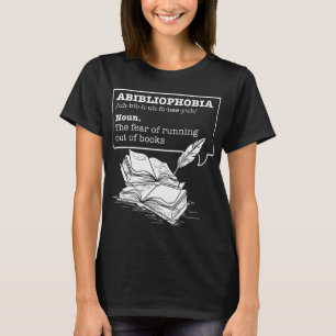Abibliofobie Definitie Boeken T-shirt