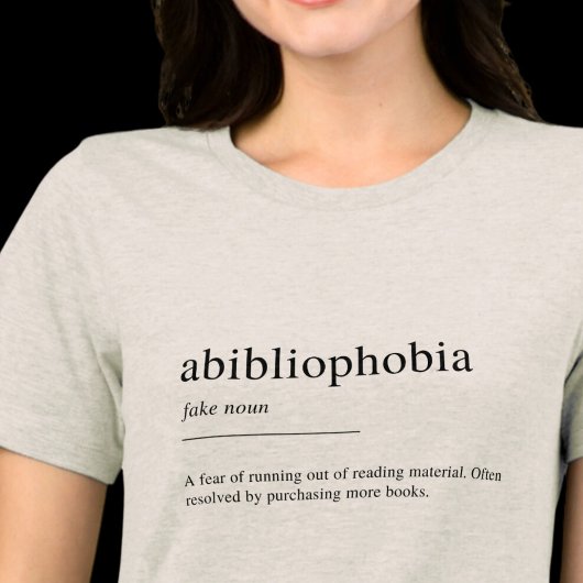 Abibliofobie definitie, boekenliefhebbers Tri-Blend shirt