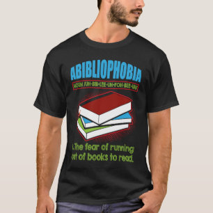 Abibliofobie Definitie literatuur lezen Koekje T-shirt