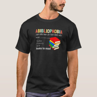 Abibliofobie Definitie Referentie Bladwijzer Reade T-shirt
