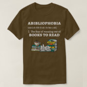 Abibliofobie Definitieblad T-shirt (Design voorkant)