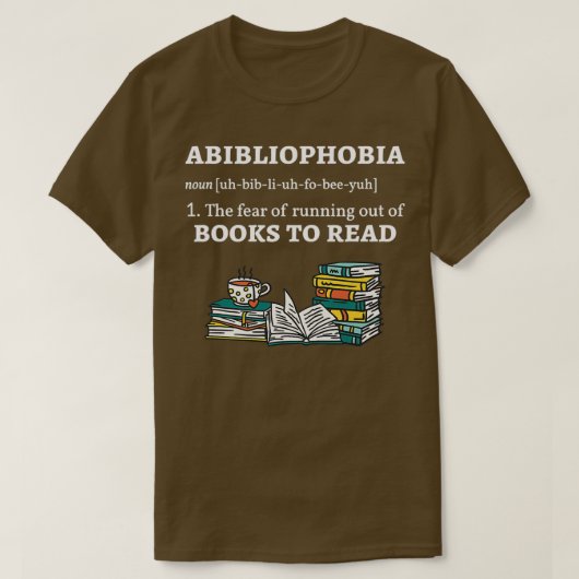 Abibliofobie Definitieblad T-shirt (Design voorkant)
