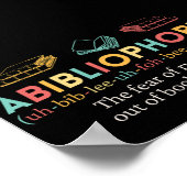 Abibliofobie Funny Definition Poster (Hoek)