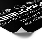 Abibliofobie Funny Definition Poster (Hoek)