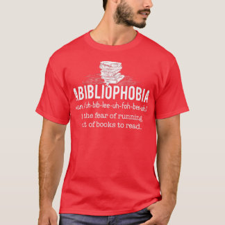 Abibliofobie Funny Reading Bookworm Reader Gift T-shirt