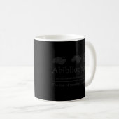 Abibliofobie is de angst om uit te lopen koffiemok (Voorkant rechts)