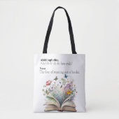 Abibliophobia Blooming Books Canvas tas (Voorkant)