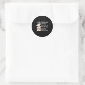 Abibliophobia definitie leuke leesboekworm ronde sticker (Tas)