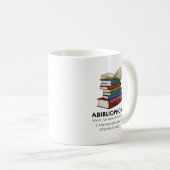 Abibliophobia Funny Reading Book Reader Bookworm Koffiemok (Voorkant rechts)