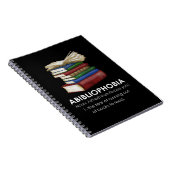 Abibliophobia Funny Reading Book Reader Bookworm Notitieboek (Rechterzijde)