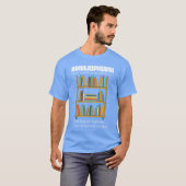 Abibliophobia The Fear Of Running Out Of Books Fun T-shirt (Voorkant volledig)