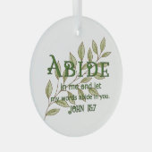 Abide bij mij Christelijk Glas Ornament (Voorkant Rechts)