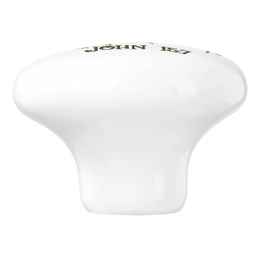 Abide bij mij Christelijk Keramische Knop (Zijkant)