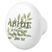 Abide bij mij Christelijk Keramische Knop (Rechts)