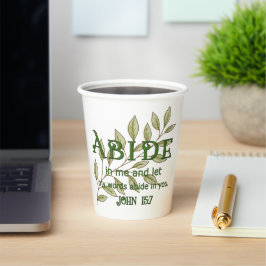 Abide bij mij Christelijk Papieren Bekers