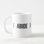 Abide - Brackset - zwart en wit Koffiemok (Links)