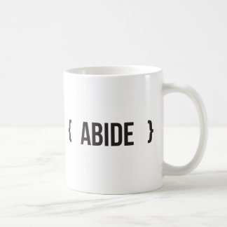 Abide - Brackset - zwart en wit Koffiemok
