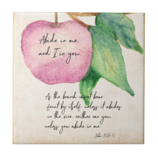 Abide Fruitful Apple 2-keramische Tegel Tegeltje