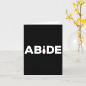 Abide - Het Bowling Pin Shirt Kaart (Gele Bloem)