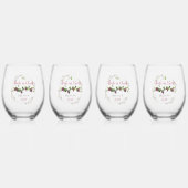 Abide in Christus Wijnglas Zonder Voet (Voorkant)