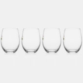 Abide in Christus Wijnglas Zonder Voet (Links)