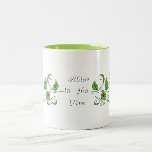 Abide in de Mok van de Manuscript van de Wijnbouw (Center)