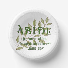 Abide in me Christelijke papieren Bowls Kommen