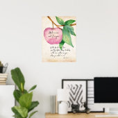 Abide in me Fruitful Apple Poster (Thuiskantoor)