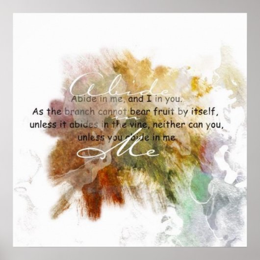 Abide in Me Poster (Voorkant)