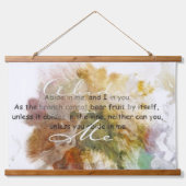 Abide in mij hangend wandkleed (Voorkant)