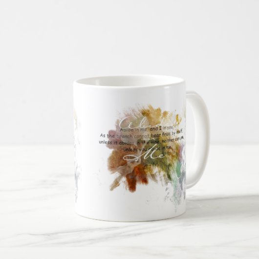 Abide in mij koffiemok (Voorkant rechts)