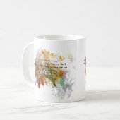 Abide in mij koffiemok (Voorkant links)