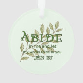Abide in mij ornament (achterkant)