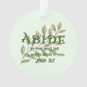 Abide in mij ornament (voorkant)