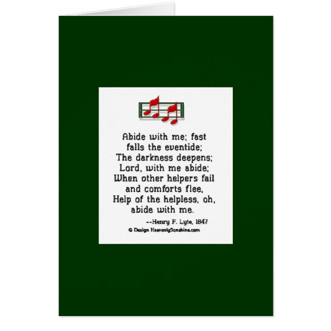 Abide met mij (Voorkant)