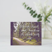 Abide met mijn handvol Briefkaart (Staand voorkant)