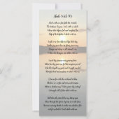 Abide with Me Sunset Memorial Bladwijzer Photo Car Kaart (Achterkant)