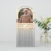 Abide with Me Sunset Memorial Bladwijzer Photo Car Kaart (Staand voorkant)