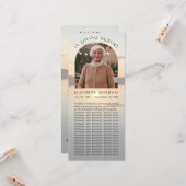 Abide with Me Sunset Memorial Bladwijzer Photo Car Kaart (Voorkant / Achterkant in situ)