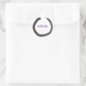 Abide Zen Buddhist Enso Circle Sticker (Tas)
