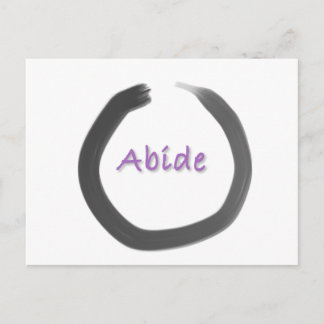 Abide Zen Buddhist Enso Cirkel Briefkaart
