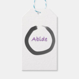 Abide Zen Buddhist Enso Cirkel Cadeaulabel