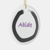 Abide Zen Buddhist Enso Cirkel Keramisch Ornament (Rechts)
