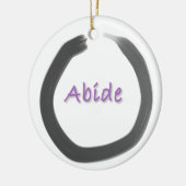 Abide Zen Buddhist Enso Cirkel Keramisch Ornament (Links)