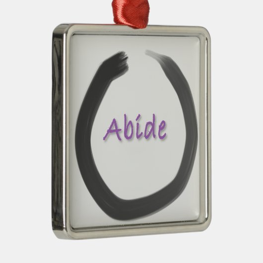 Abide Zen Buddhist Enso Cirkel Metalen Ornament (Rechts)