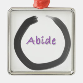 Abide Zen Buddhist Enso Cirkel Metalen Ornament