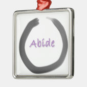 Abide Zen Buddhist Enso Cirkel Metalen Ornament (Links)