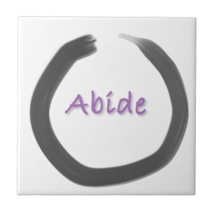 Abide Zen Buddhist Enso Cirkel Tegeltje