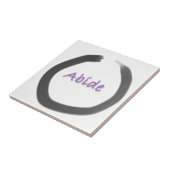 Abide Zen Buddhist Enso Cirkel Tegeltje (Zijkant)